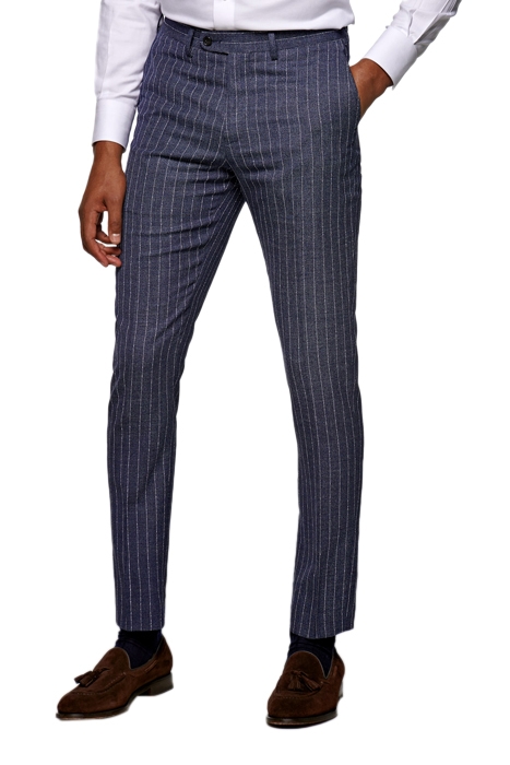 Mid Blue Striped Havana Suit 2