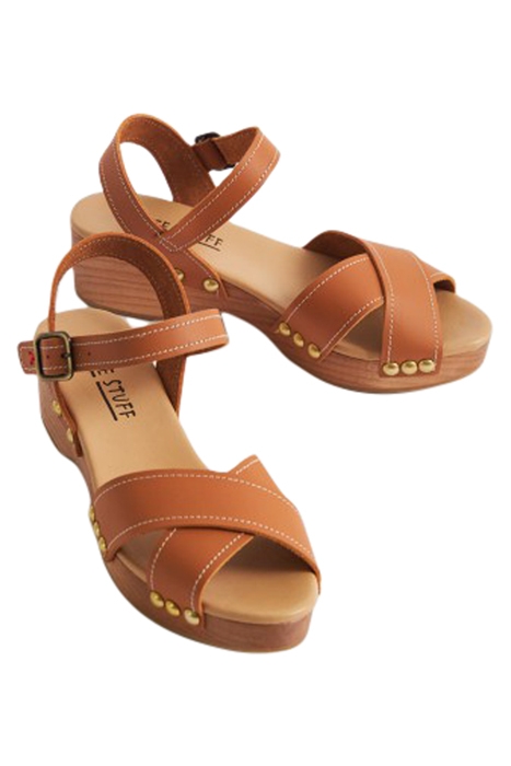 OPEN TOE CLOGS MID TAN 2