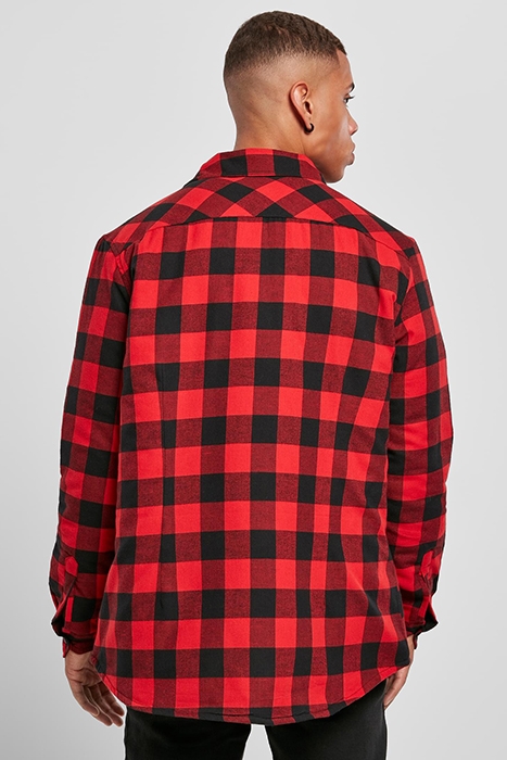 PADDED CHECK FLANNEL SHIRT BLACK/RED 3