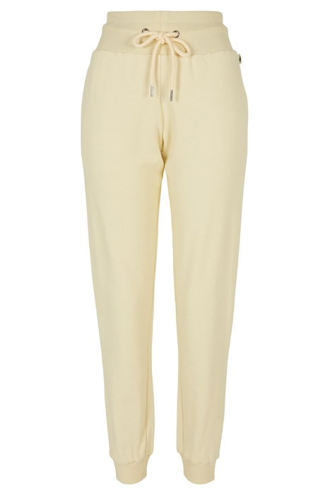 LADIES ORGANIC HIGH WAIST SWEAT PANTS SOFTYELLOW 1