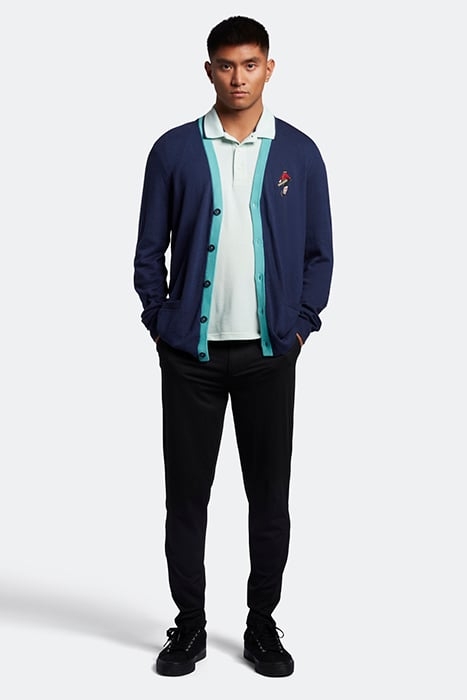 GOLF PLAYER KNITTED CARDIGAN Z05 NAVY 3