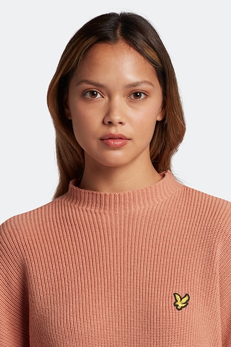 MOCK NECK JUMPER W795 DUSTY PEACH 4