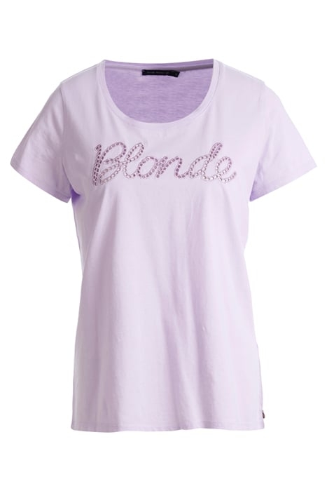 CREW NECK TEE SS + DECO PURPLE 1