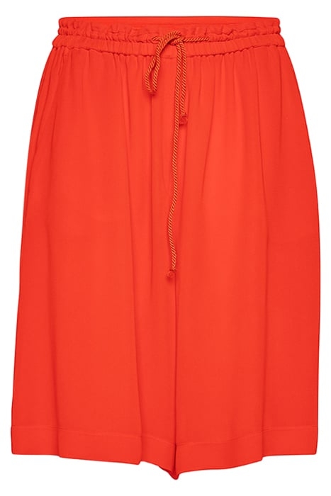 ECO FRIENDLY VISCOSE GEORGETTE TRACK SHORTS ORANGE 1