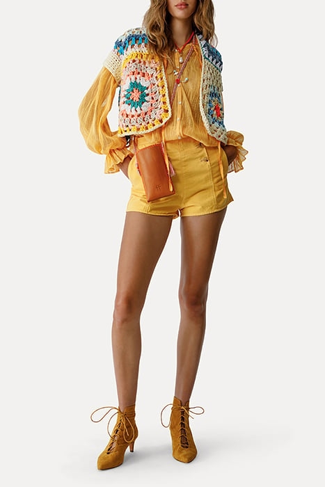 CHIC COTTON TWILL HIGH WAIST SHORTS SOLE 4