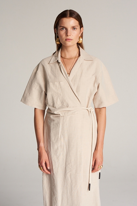 CORDAGE DRESS BEIGE 3