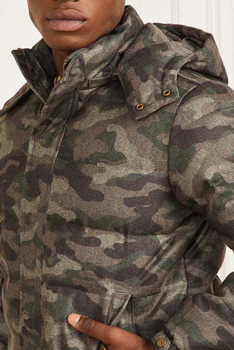 REAL DOWN JKT DETACH CAMOU HERRINGBONE ME 5