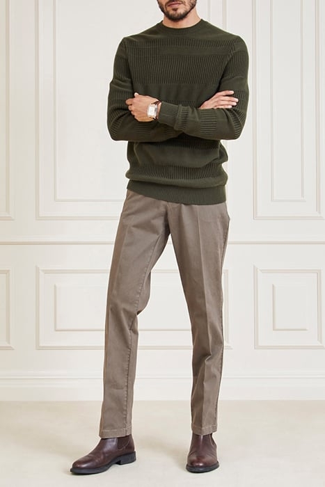 ARMANDO PIPING DETAI GENERAL CHINO BROWN 3