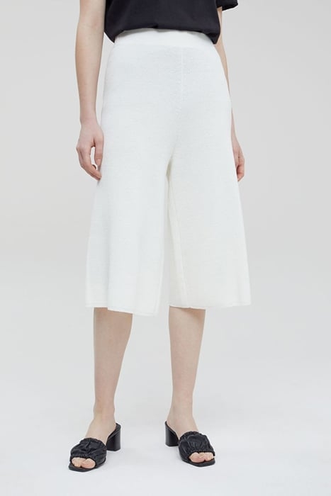 KNITTED CULOTTES SKIRTS IVORY 1