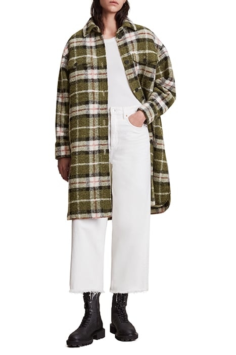 TIA CHECK COAT GREEN CHECK 3