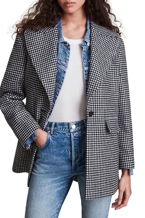 JOCIE COAT BLACK/WHITE 4