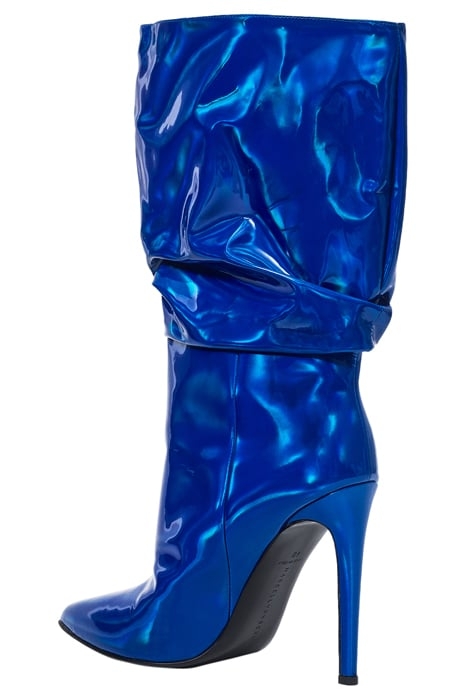 METALLIC MID-CALF BOOTS MAGNETIC BLUE 4