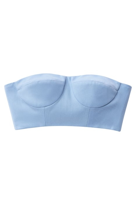 CROPPED BUSTIER TOP CLOUDY BLUE 2