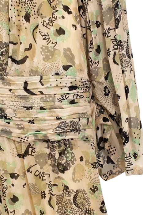 FLORAL ARMY PRINT MIDI DRESS 5