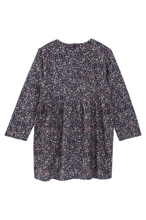 GIRLS’ DARK NAVY MICROFLOWER PRINT DRESS NAVY 2