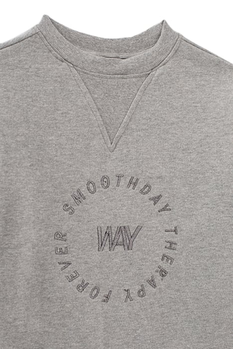 GIRLS’ GREY SWEATSHIRT DRESS + DETACHABLE SLEEVES GREY 4