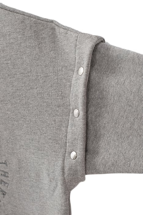 GIRLS’ GREY SWEATSHIRT DRESS + DETACHABLE SLEEVES GREY 5