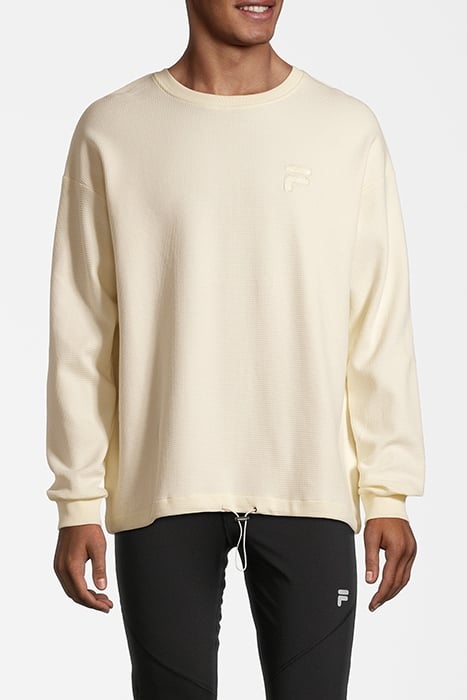 CAMPOBASSO OVERSIZED CREWNECK ANTIQUE WHITE 2