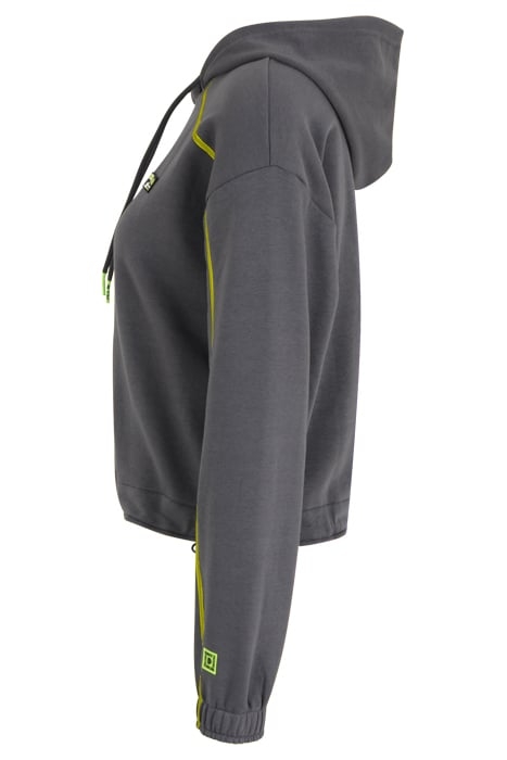 C64 CROPPED HOODY IRON GATE 3