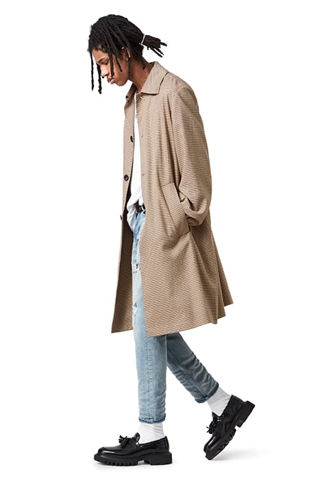 AXON COAT BROWN/BEIGE CHECK 2