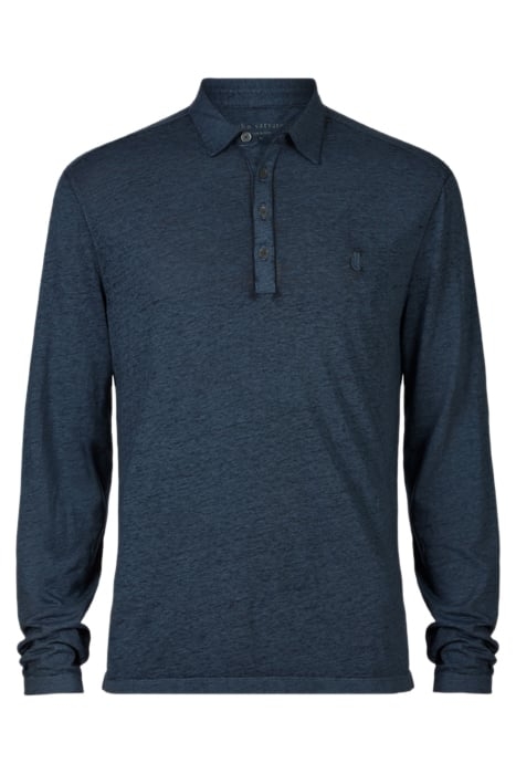 MARTY LS BURNOUT POLO W PSE BLUE TOPAZ 4