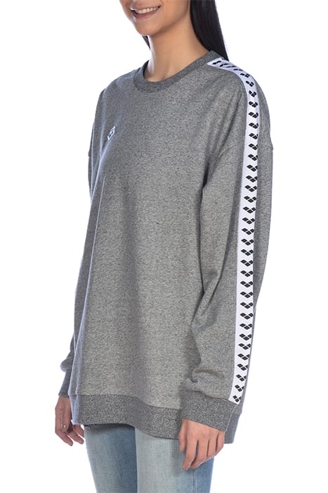 SWEAT TEAM OVERSIZE DARK GREY MELANGE WHITE BL 7