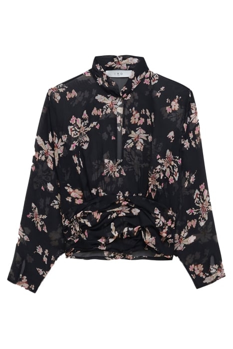 ILEYNIA BLOUSE IN BLACK/ECRU/PINK TOP 5