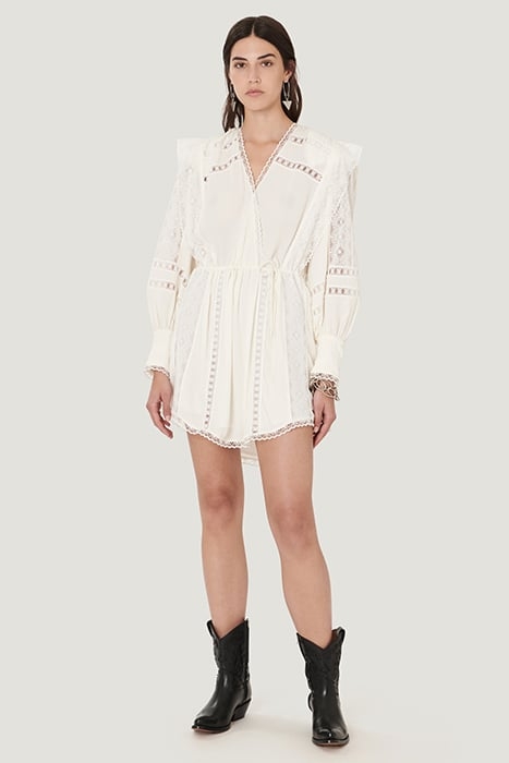 CASSIE DRESS IN ECRU DRESS 3