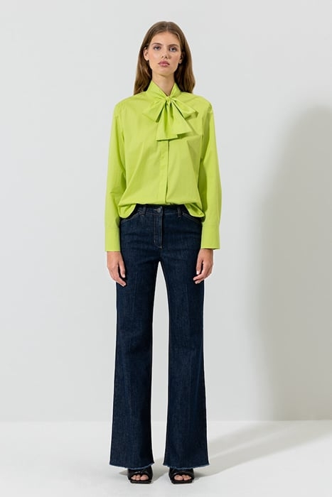 GABARDINE-HEMDBLUSE LIME 4