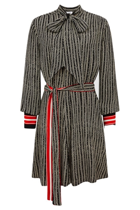 ROBYN DRESS SHIRT BLACK/RED 7