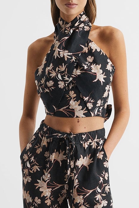 ALLY TANK TOP CAMI BLACK/BLUSH 1