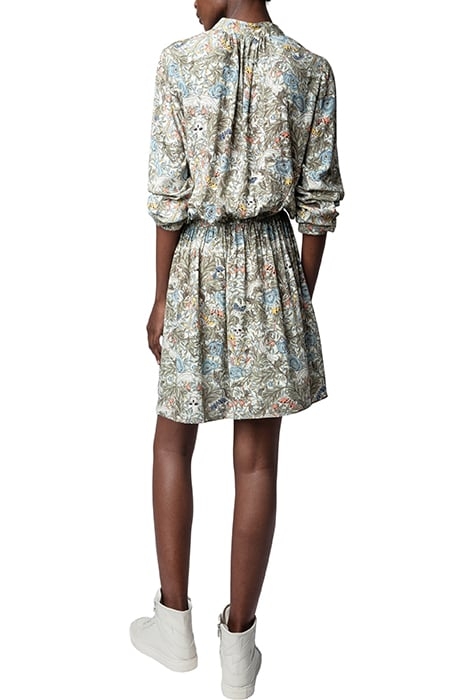 RINKA SOFT BRITISH FLOWERS KAKI 4