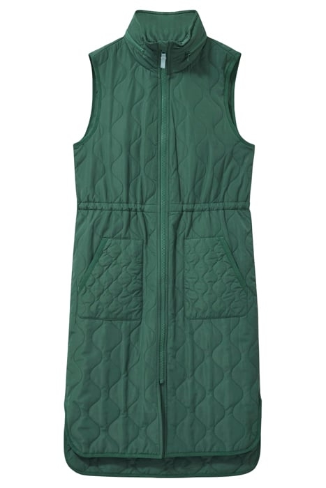 MADDISON QUILTED GILET MID GREEN 4