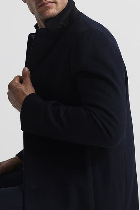 GABLE SINGLE BREASTED COAT NAVY 5