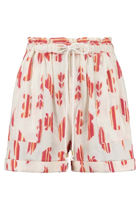 LADIES MARRAKECH SHORTS MADAGASKAR JACQUARD JET STREAM WHITE 6