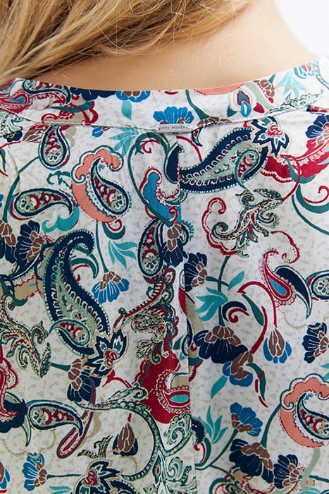 PAISLEY FLORAL PRINT MIDI DRESS 4