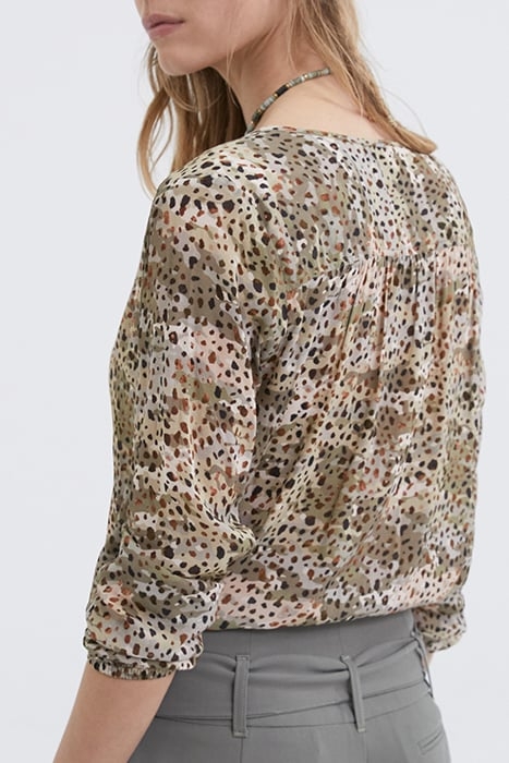 ALMOND ANIMAL PRINT BLOUSE 4