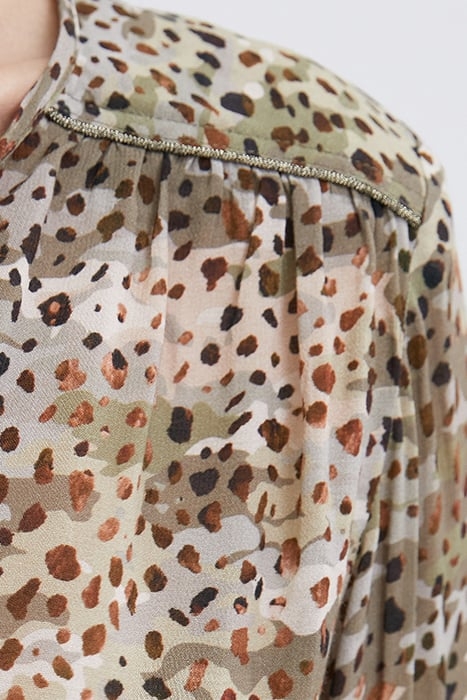 ALMOND ANIMAL PRINT BLOUSE 6