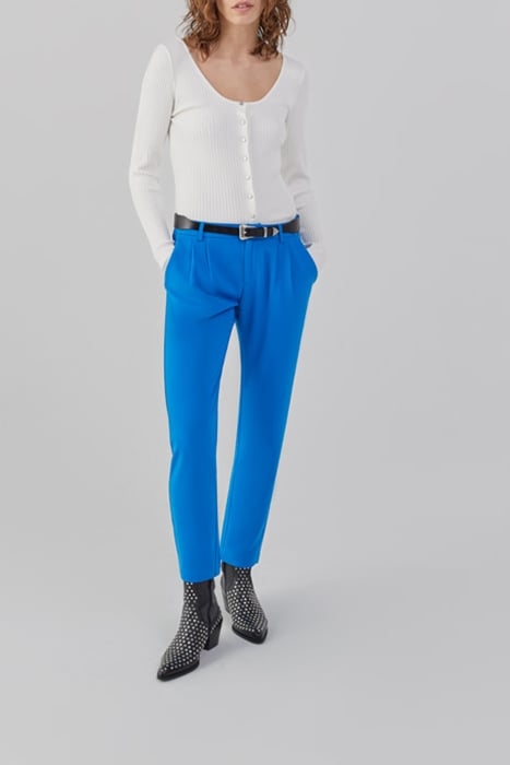 OFF-WHITE RIBBED KNIT BALLERINA NECK CARDIGAN 3