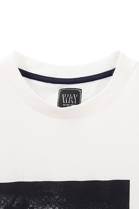 BOYS’ WHITE RIDER TRIPTYCH IMAGE T-SHIRT 3