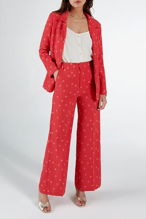 TEA ROSE SUIT JACKET WITH PALM TREES 3