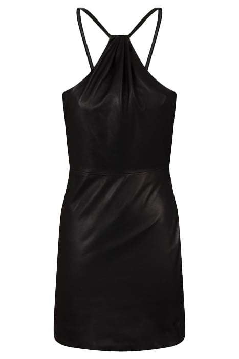 NATROLY LEATHER DRESS IN BLACK 6