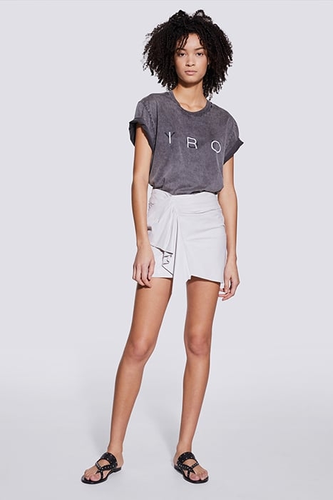 ZYRMA LEATHER SKIRT IN OFF WHITE 3