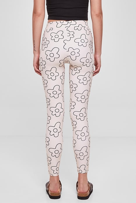 LADIES TECH MESH AOP LEGGINGS SOFTSEAGRASSFLOWER 2