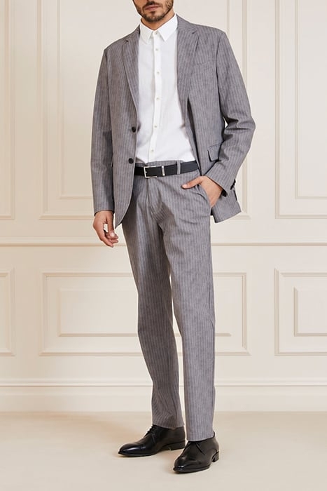 WISTON PERFORMING LIGHT WOOL GREY BLAZER PINS 3