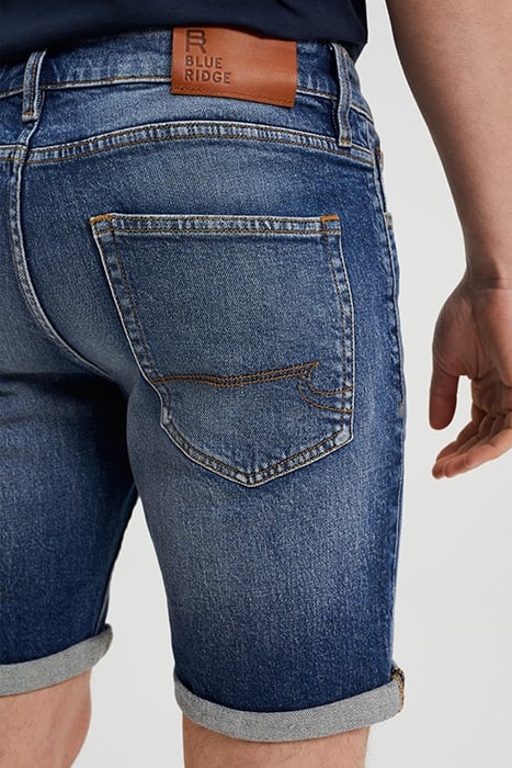 5-POCKET MID WAIST DARK BLUE 6