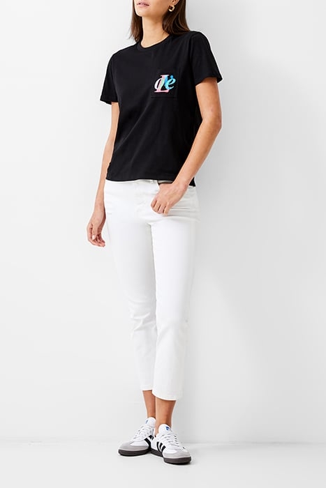 LOVE EMB POCKET TEE BLACK 2