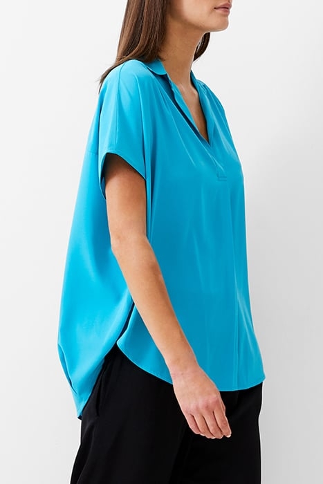 S/S CREPE LIGHT POPOVER PEACOCK 3