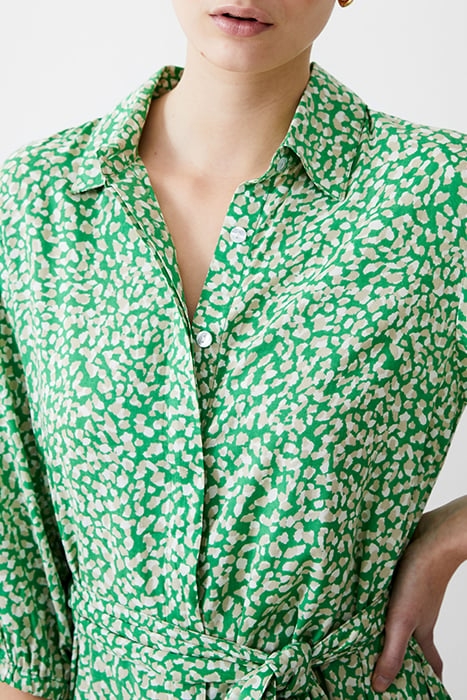 CADIE BTN THRU SHRT DRESS MIDI POISE GREEN 4