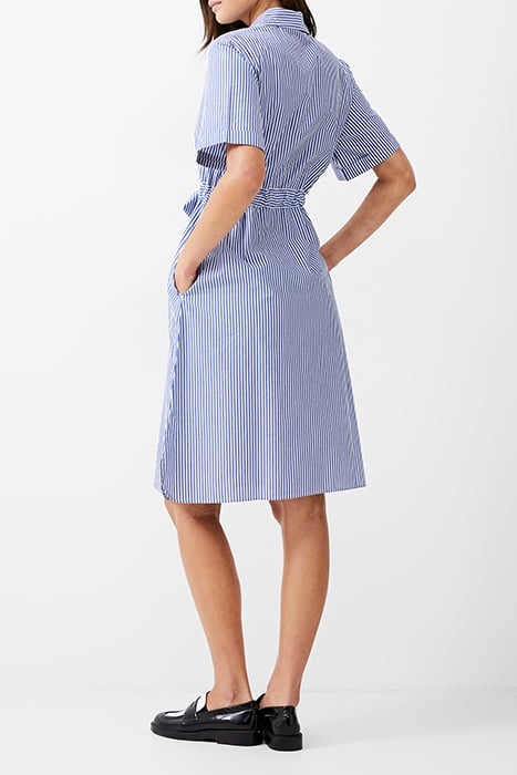STRIPE POPLIN SHIRT DRESS BLUE/WHITE 2